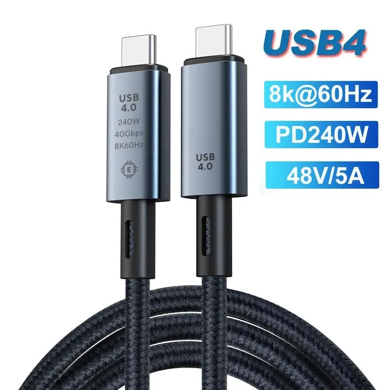 ESTONE ESTONE USB 4 Cable 40Gbps 240W 8K 0.5M Grey — product photo