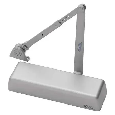 Aluminum painted hydraulic door closer with parallel steel arm
