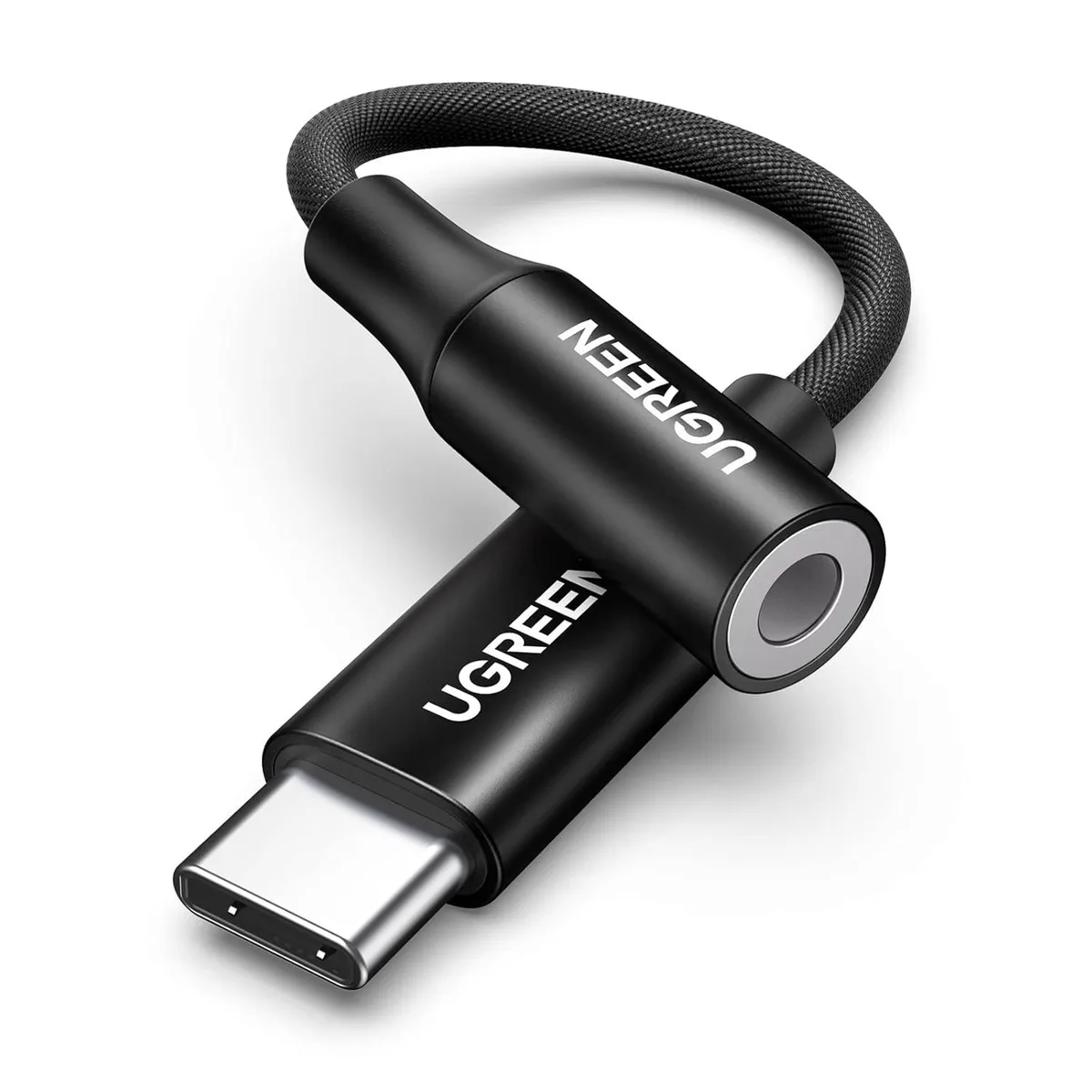 Ugreen 80154 USB-C to 3.5mm Audio Adapter Grey 10cm — product photo