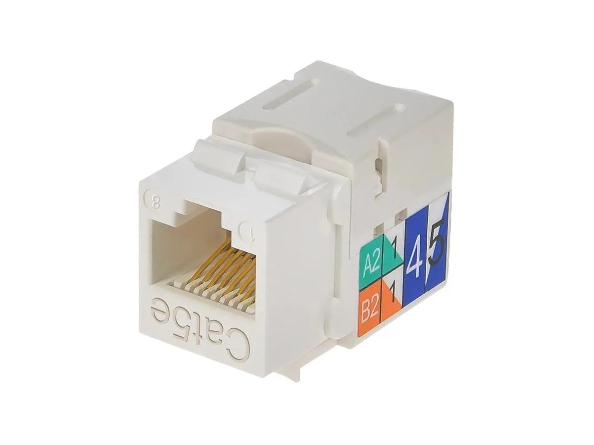 Monoprice Inc. Monoprice Inc. 5376 Cat5e Punch Down Keystone Jack White — product photo