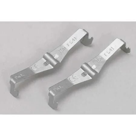 Fifty zinc-plated steel cable tray connectors in clear packaging