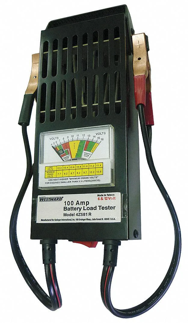 Westward Westward 4Z581 Battery Load Tester 4-16 VDC Analog 100A 1000A CCA — product photo