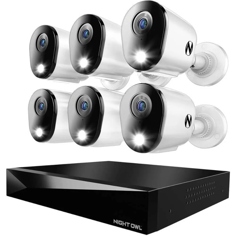 Night Owl Security Products Night Owl Security Products 12 Channel 2160p Security System with 2TB DVR White — product photo