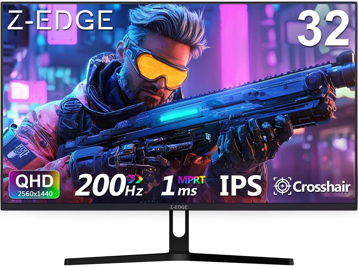 Z-EDGE Z-EDGE UG32 32" 2560 x 1440 QHD 200Hz 1ms IPS gaming monitor — product photo