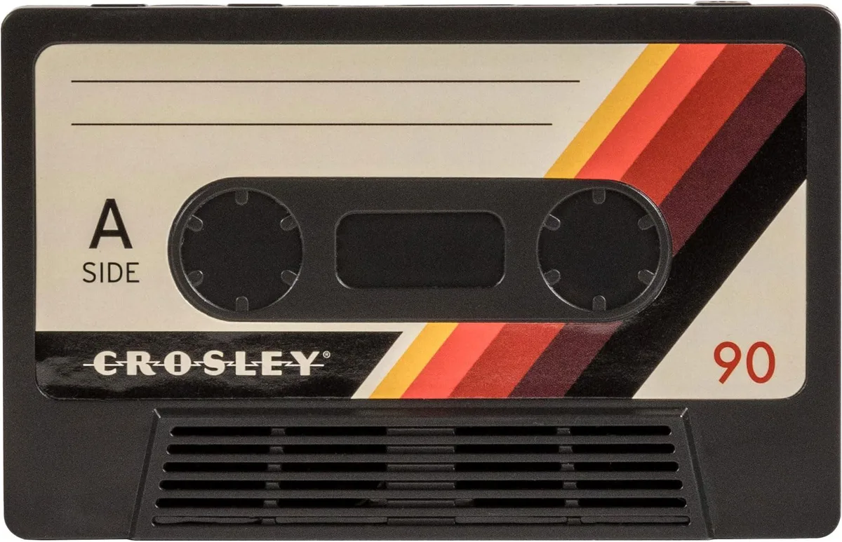  Crosley CR3045BK-CS Cassette Tape Portable Speaker Classic Black — product photo
