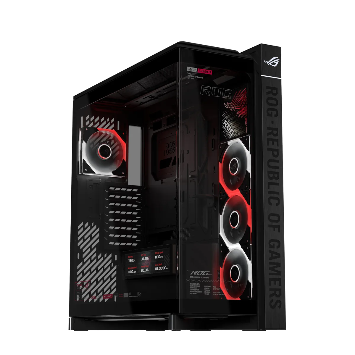 ASUS ASUS ROG CRONOX GR801 CURVE TG ARGB BLK PC case — product photo