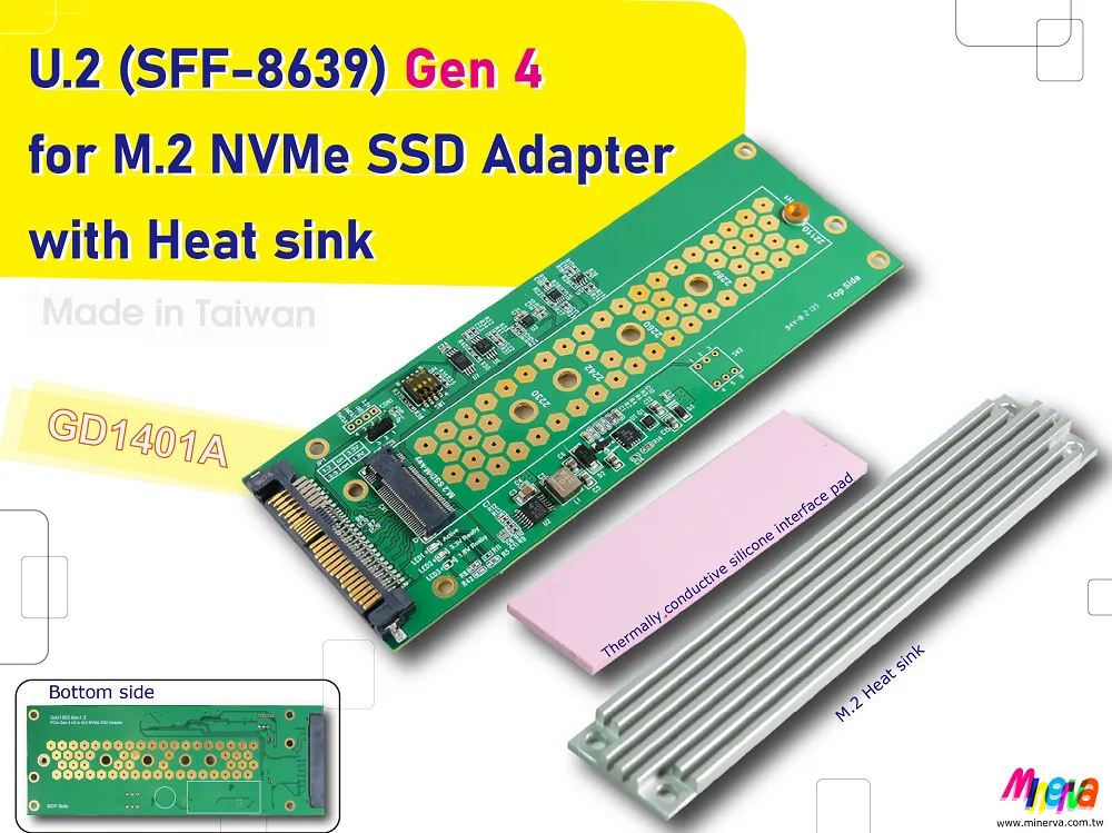 Innocard Innocard SFF-8639 PCIe 4.0 to M.2 22x110mm gender changer — product photo