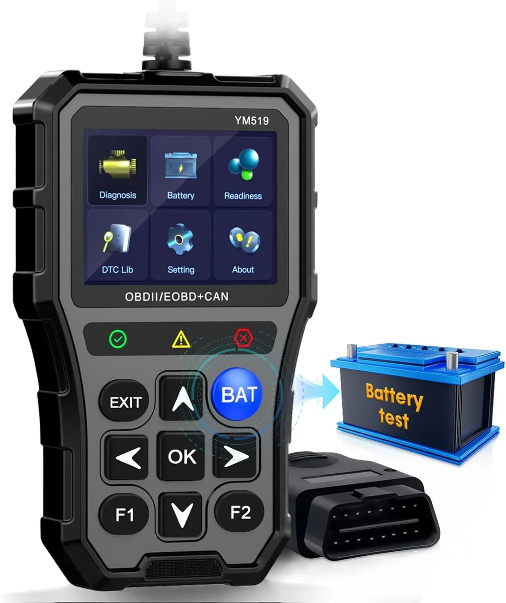 TAURKENAM TAURKENAM OBD2 Scanner Battery Tester Color Screen Car Electronics Accessory — product photo