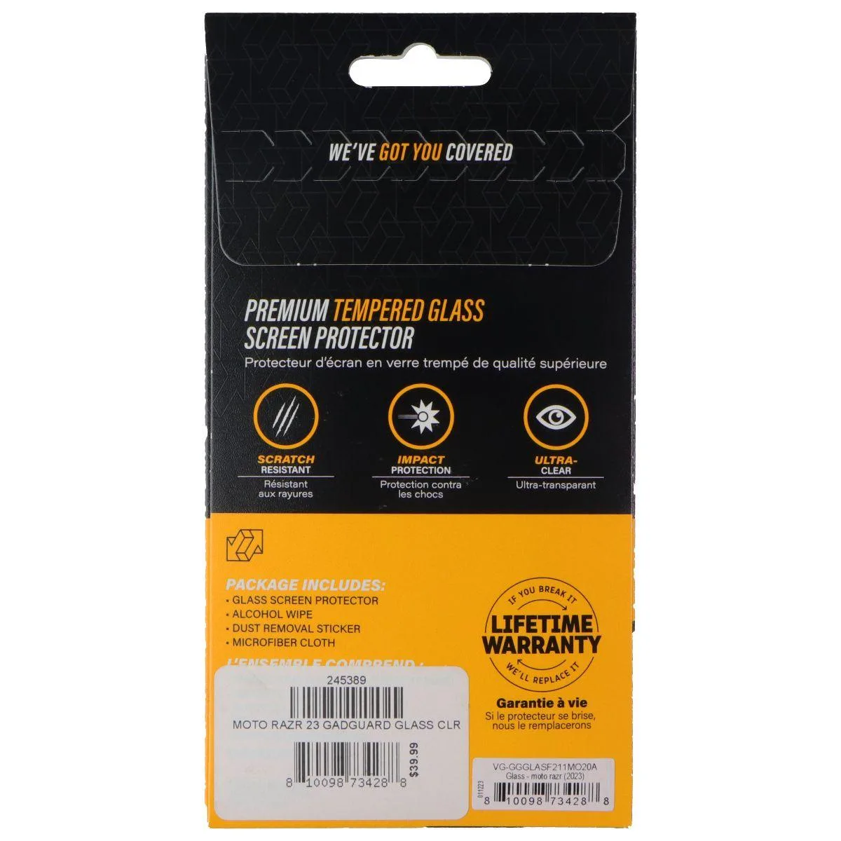 Invisible Gadget Guard Invisible Gadget Guard Glass Series Screen Protector for Motorola Moto Razr (2023) — product photo