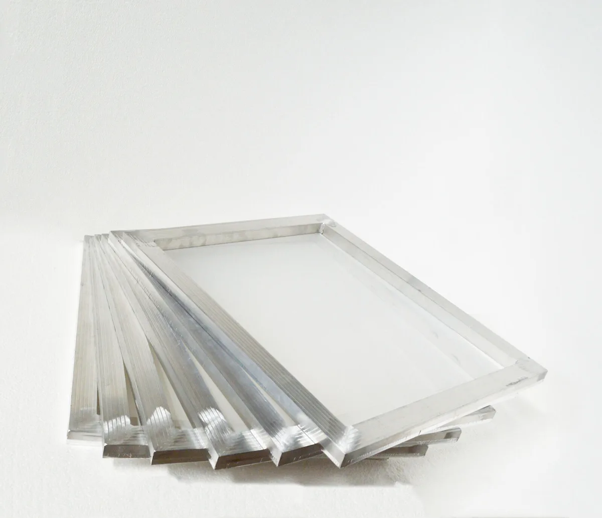 Intsupermai Intsupermai Screen Printing Stretched Aluminum Frame 6-Pack 7.5"x10" 80m (32T) Mesh — product photo