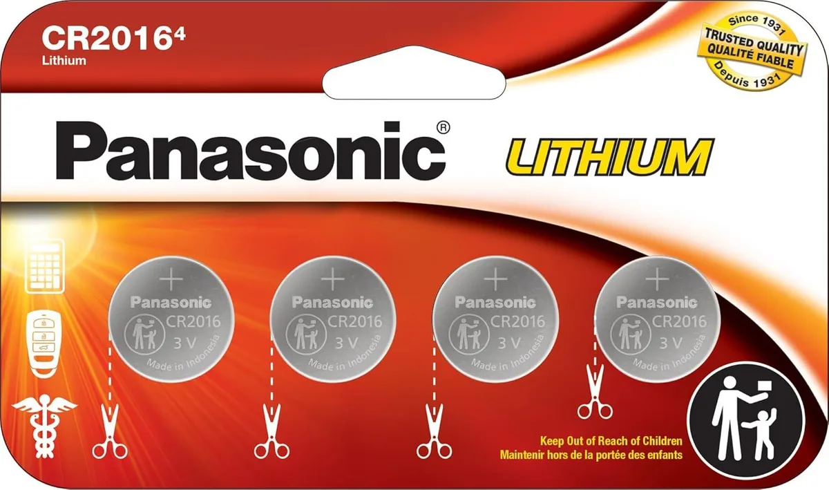 Panasonic Panasonic CR2016 3V Lithium Coin Cell 4-Pack — product photo