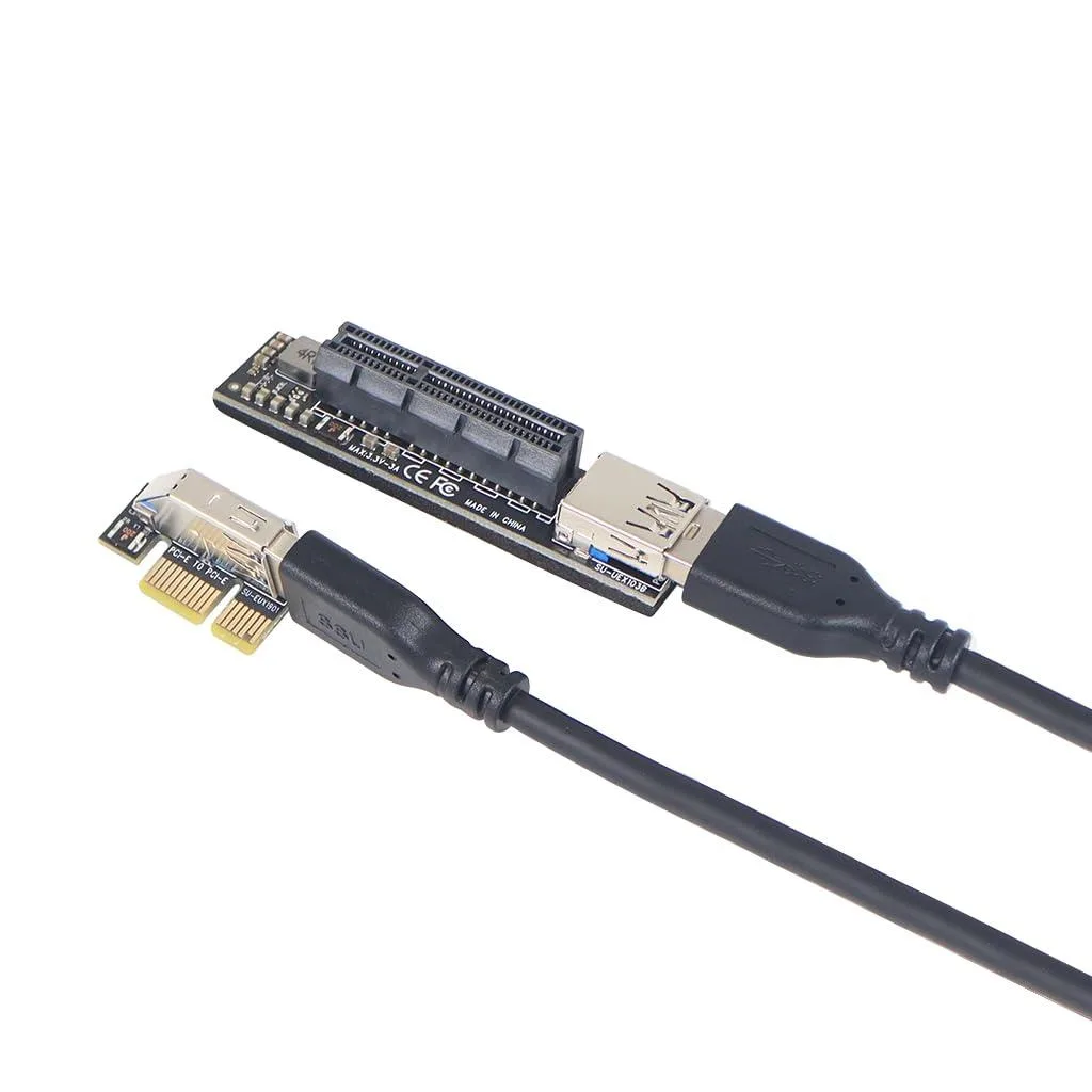 Vszerda Vszerda PCI-E X1 to X4 USB 3.0 Riser Adapter with SATA Power — product photo