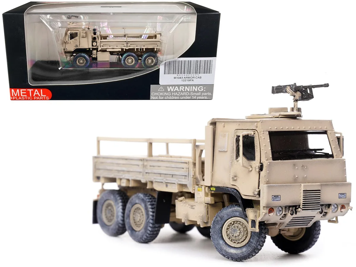 Panzerkampf Panzerkampf M1083 MTV 1/72 Armored Cab Cargo Truck Desert Camouflage hobby collectible — product photo