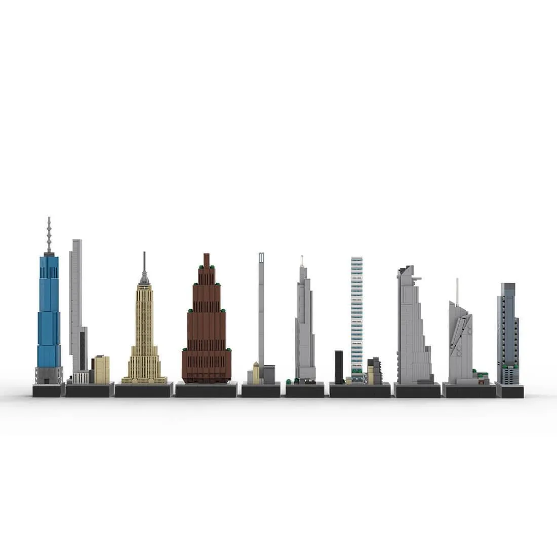 ZITIANYOUBUILD ZITIANYOUBUILD MOC-151842 1/2000 NYC Skyscrapers 2067PCS — product photo