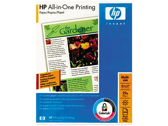 HP HP 207010 All-In-One Paper 8.5 x 11 in 500 Sheets 22.00 lbs 96 Brightness — product photo