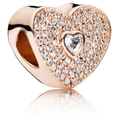 PANDORA PANDORA Sweetheart Charm Rose Gold Silver/Sterling-Silver — product photo