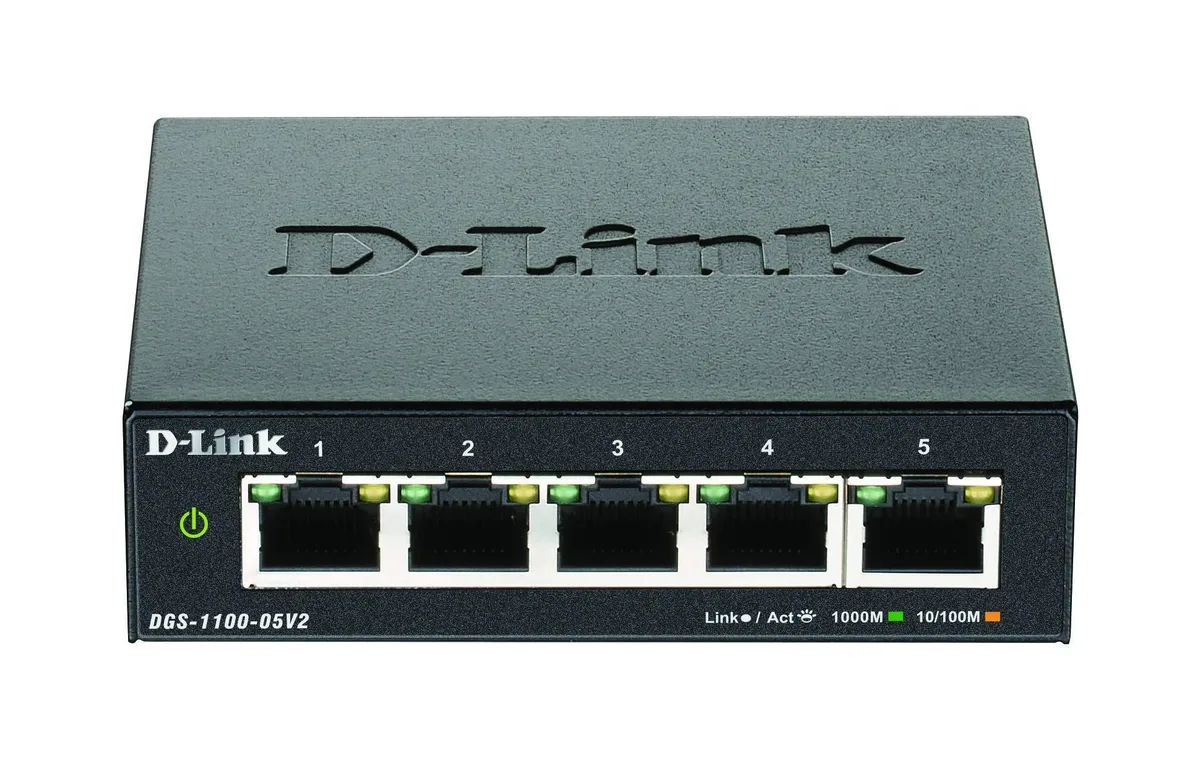 D-Link D-Link DGS-1100-05V2/E 5-port Gigabit network switch — product photo