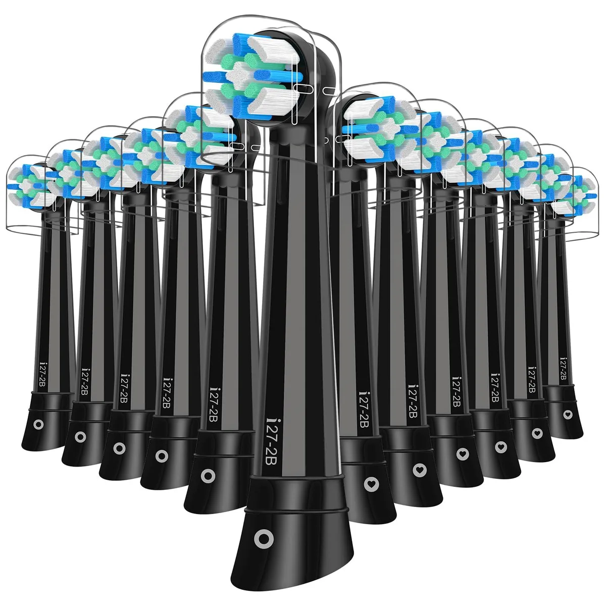  JINKOSZEL 12 Pack IO Replacement Heads Black — product photo
