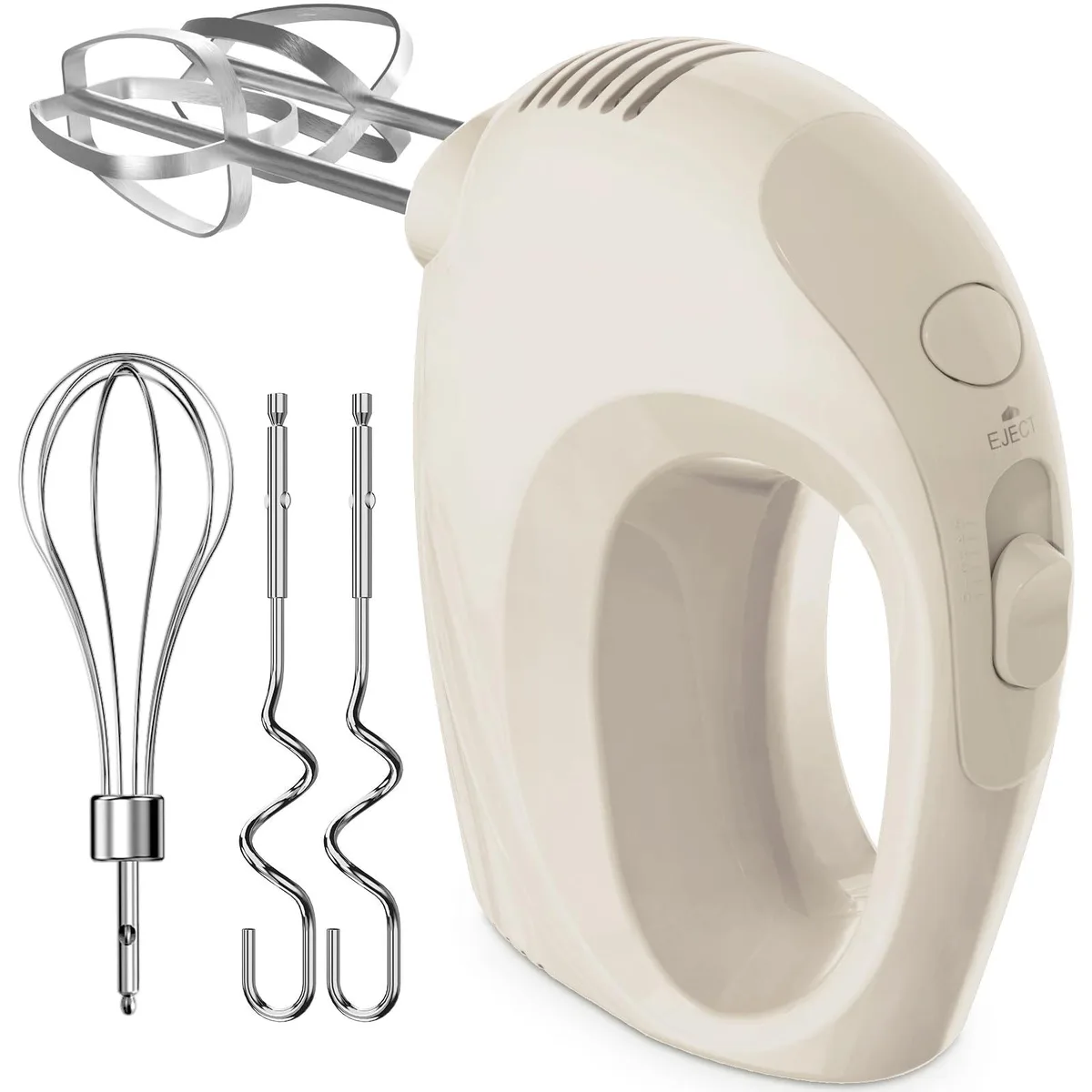  Handmixer Electric Handheld 7 Speed 5 Stainless Steel Accessories Beige CX6613-BE — product photo