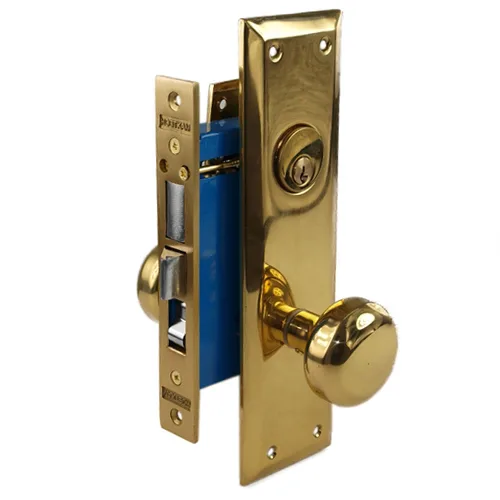 MAXTECH MAXTECH 1033AR Polished Brass Right Hand Mortise Door Lock — product photo