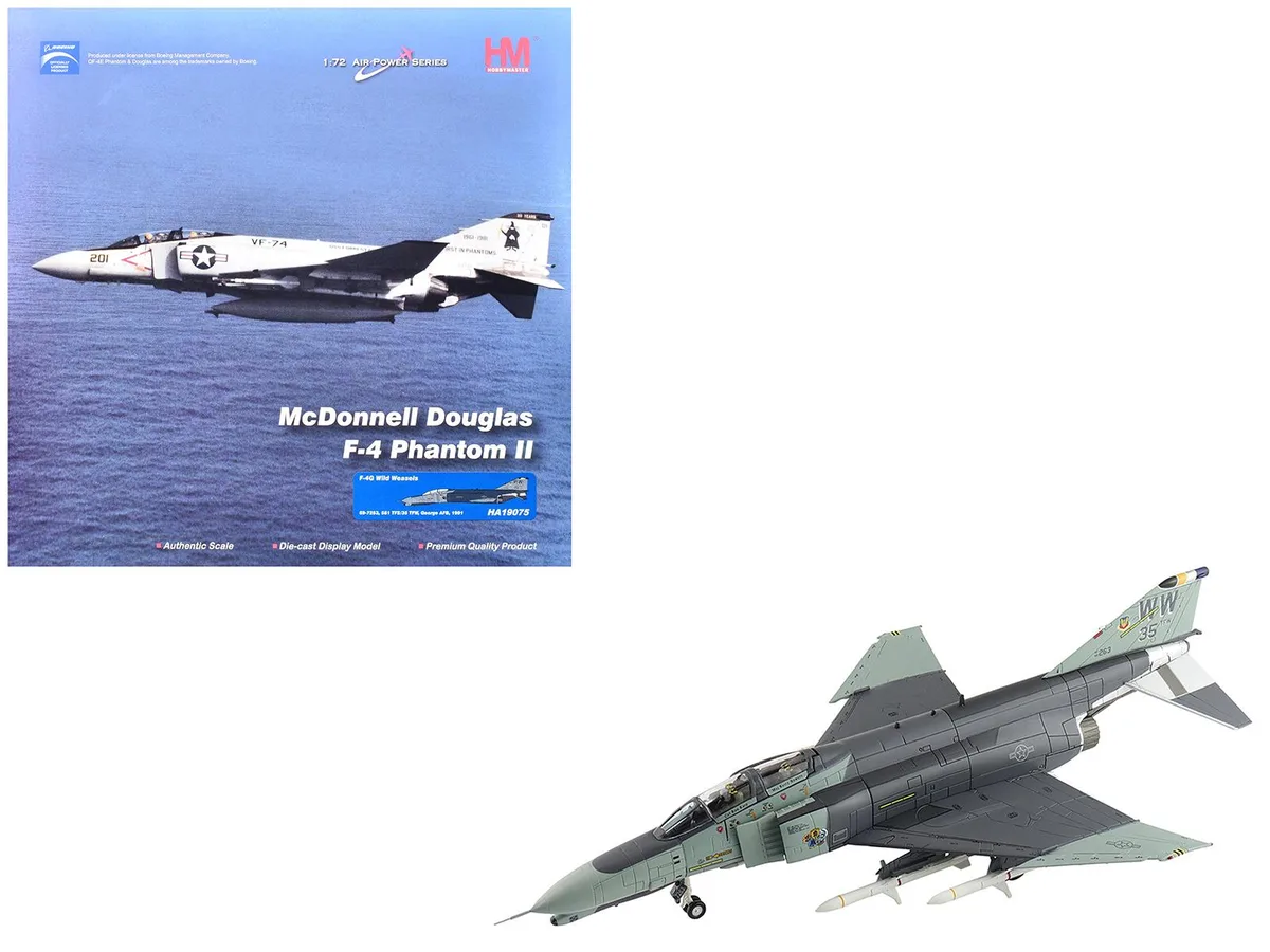 Hobby Master Hobby Master F-4G Phantom II Wild Weasels 1/72 Diecast Model — product photo