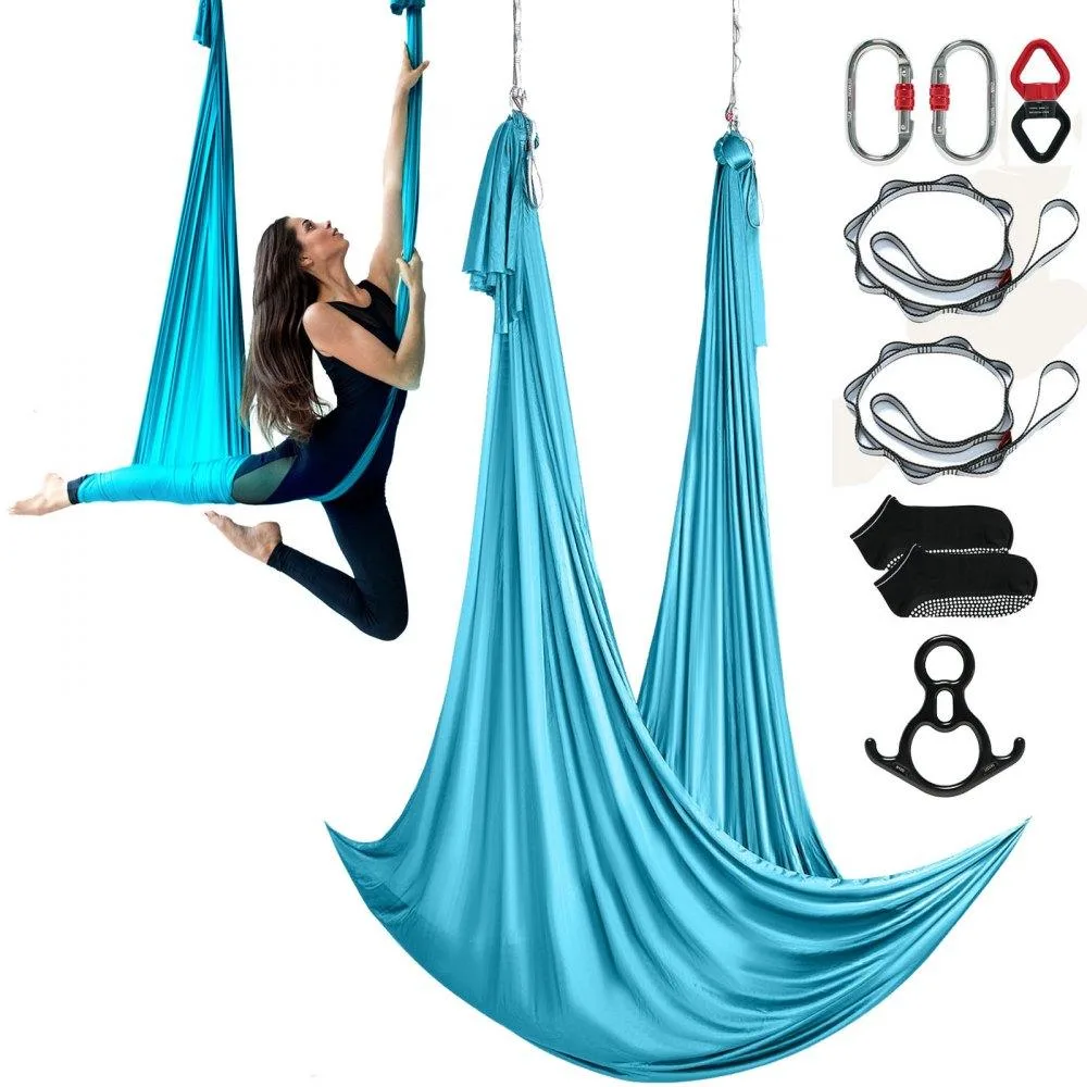 VEVOR VEVOR Aerial Yoga Hammock Kit 11 Yards Blue 100gsm Nylon — product photo