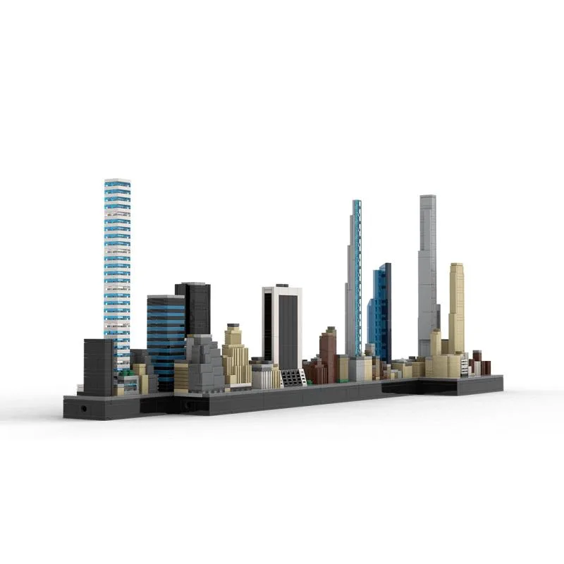 ZITIANYOUBUILD ZITIANYOUBUILD MOC-136555 New York Billionaires Row Building Blocks 1393PCS 1/2000 Scale — product photo