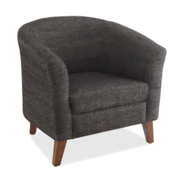 Lorell Lorell 82096 Upholstered Club Chair Patio Furniture 31x28x30 Black 250lb — product photo