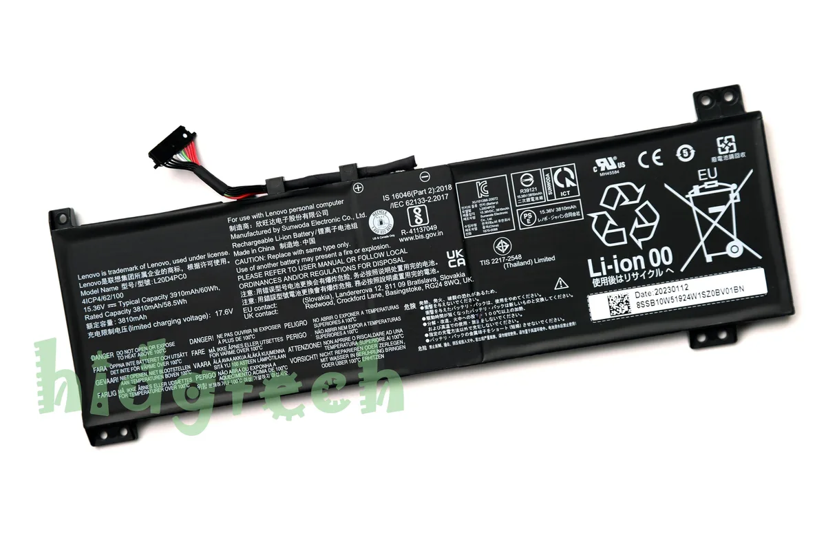 Beisite Beisite 82JW0012US laptop battery 60Wh 15.36V — product photo