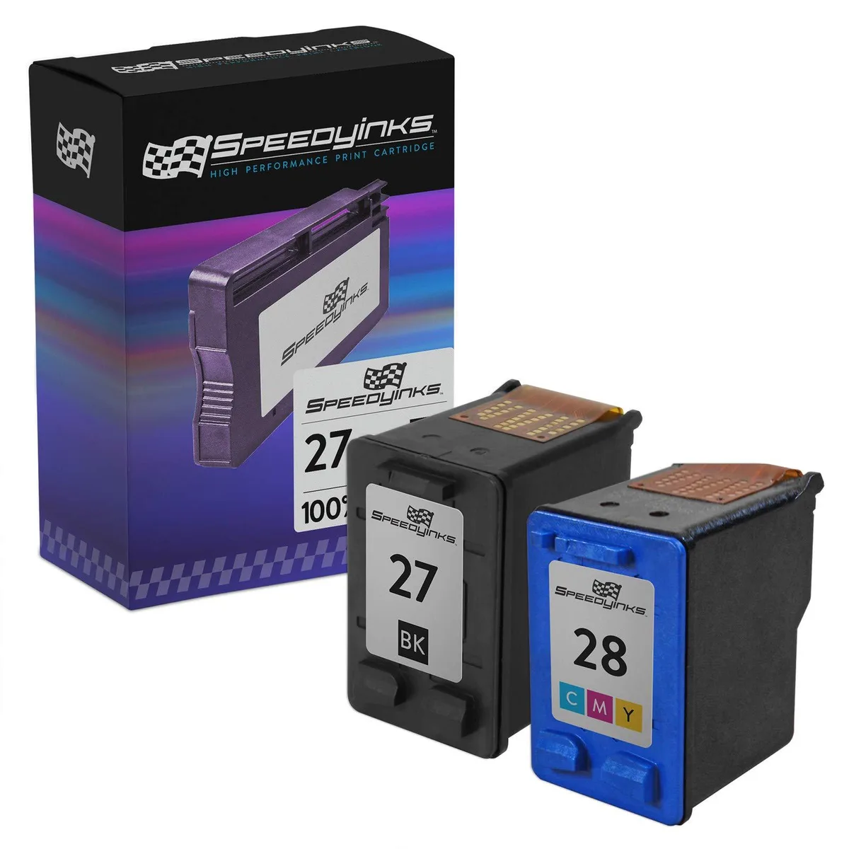 SpeedyInks SpeedyInks Remanufactured Ink Cartridge 27 &amp; 28 2-Pack — product photo