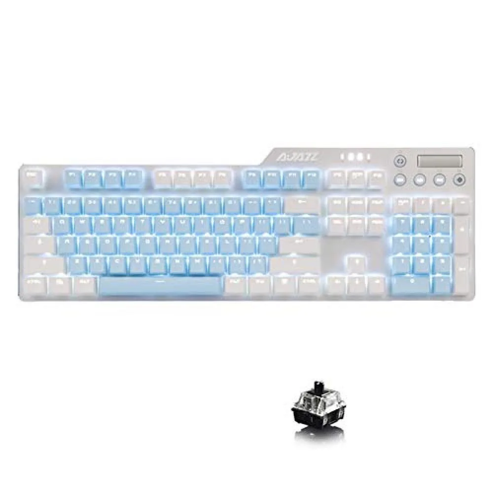 A-jazz A-jazz AK35i gaming mouse 104 keys White &amp; Sky Blue-Black — product photo