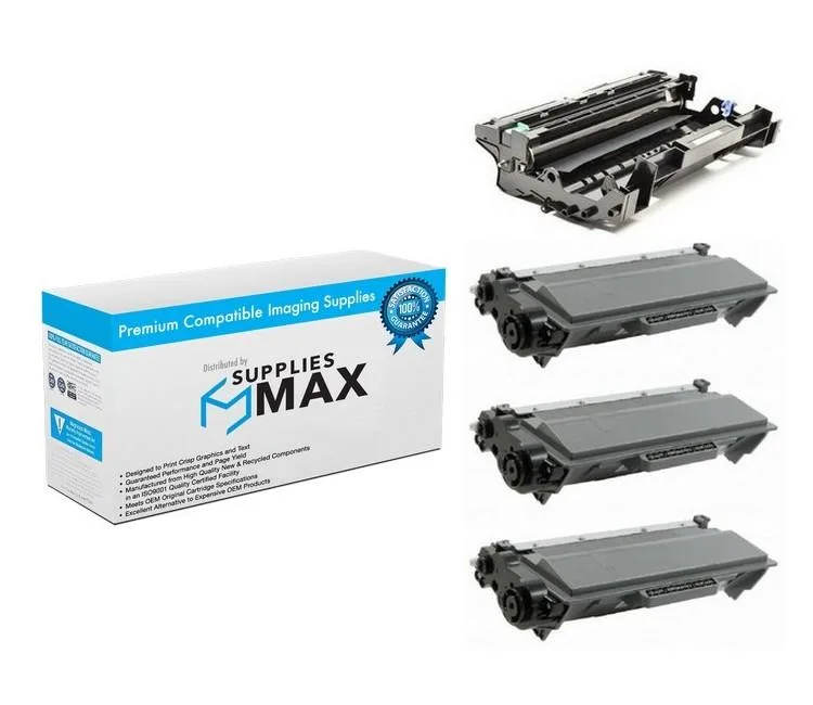 SuppliesMax SuppliesMax DR-720/TN-750VB Drum &amp; Toner Combo Pack 1 Drum 3 Toners 30000 Pages — product photo