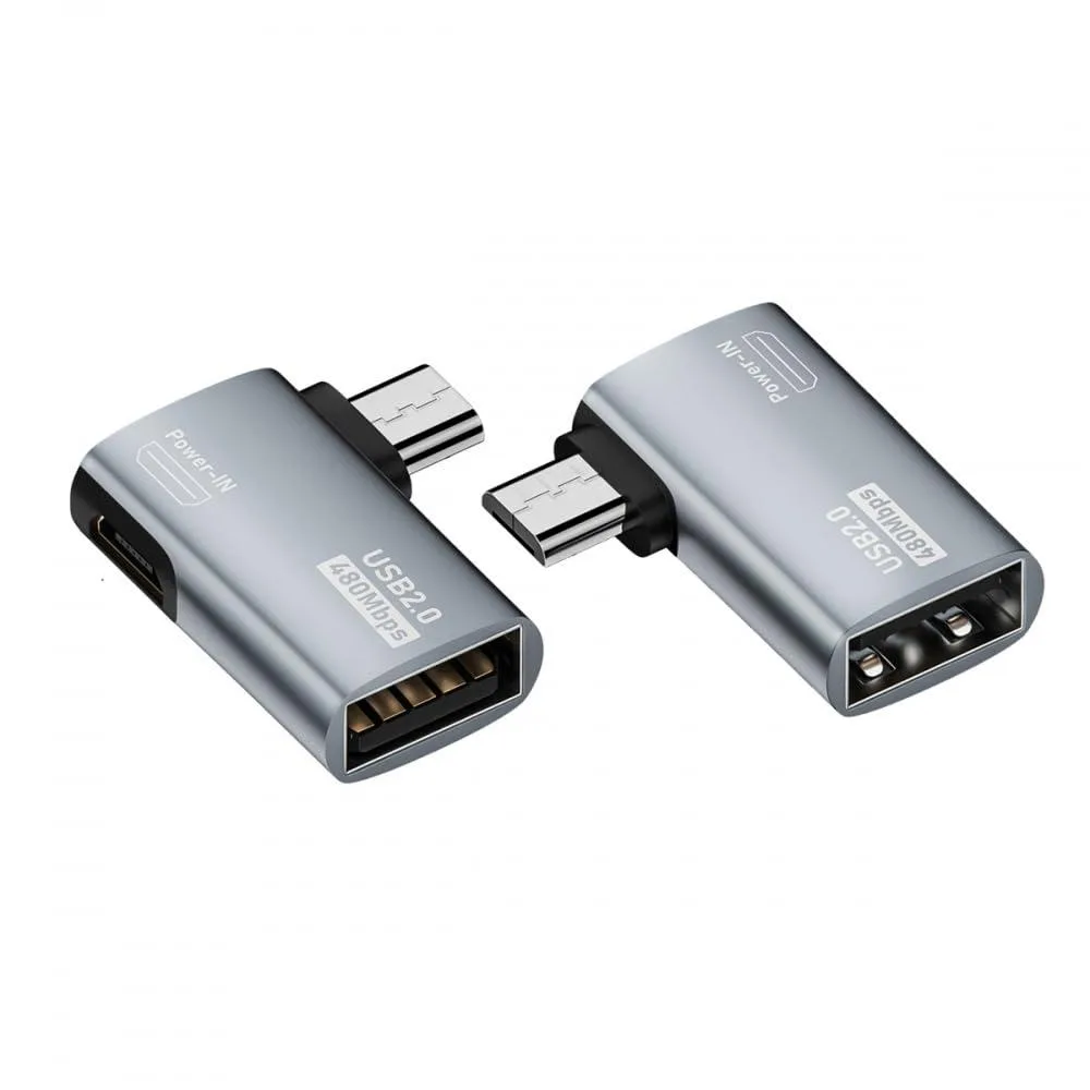 Vszerda Vszerda U2-009-LE+RI-HX Micro USB 2.0 OTG Adapter 90° Left+Right Pair — product photo