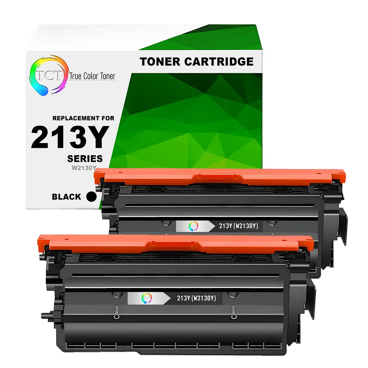 TCT TCT 213Y Black Super High Yield Toner Cartridge 2 Pack 18000 Pages — product photo