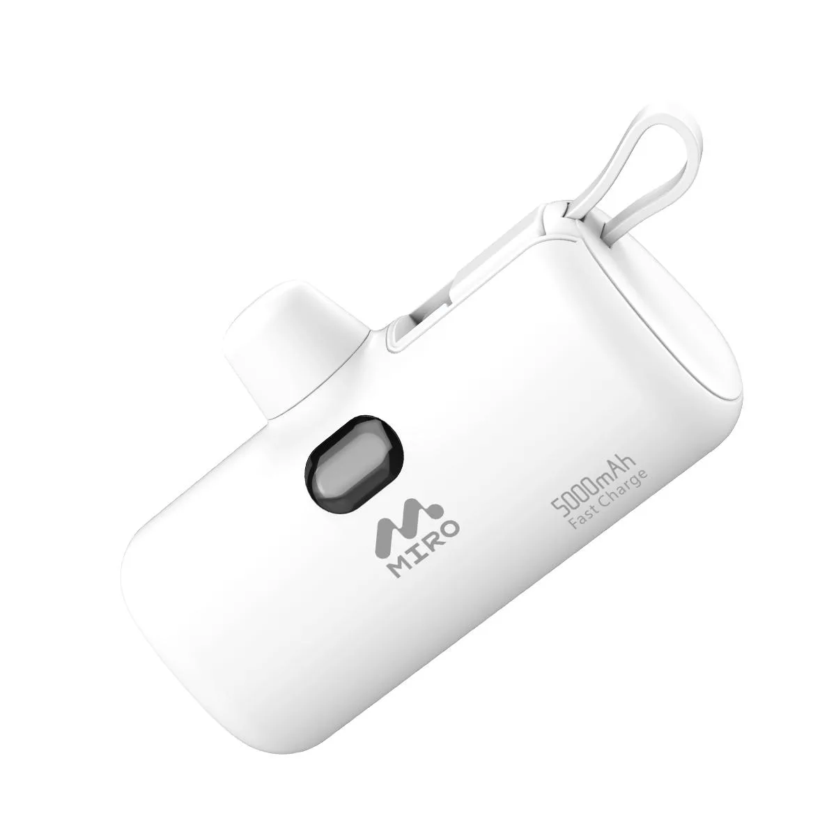 MIRO MIRO B3 5000mAh Power Bank 22.5W White Capsule — product photo