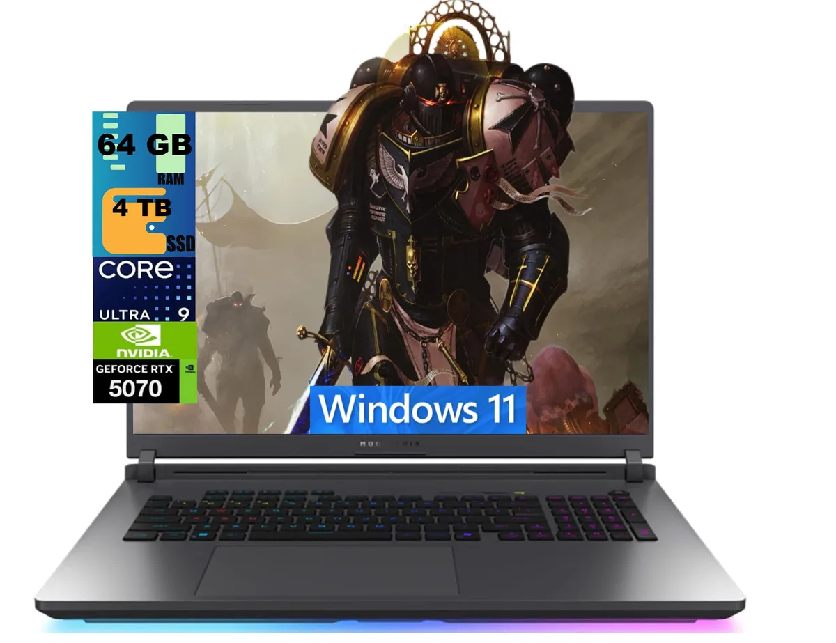 ASUS ASUS ROG Strix G18 18" WQXGA 240Hz Ultra 9 275HX RTX 5070 64GB 4TB gaming laptop — product photo