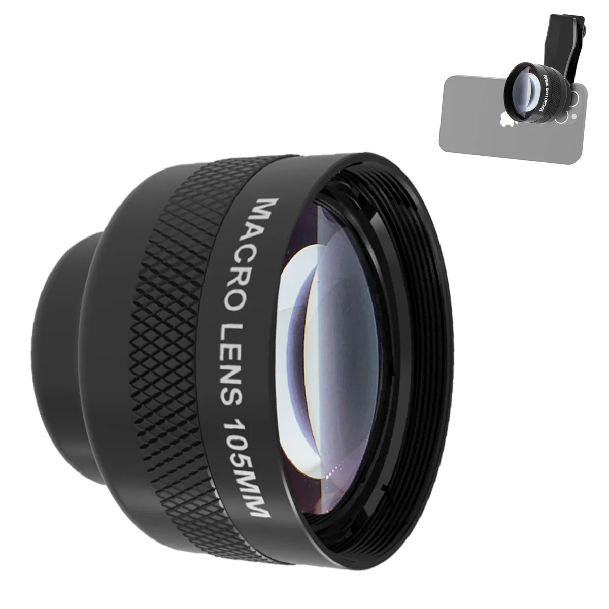  Veedzoens 105mm Macro Lens LT-01 17mm Clip Black — product photo