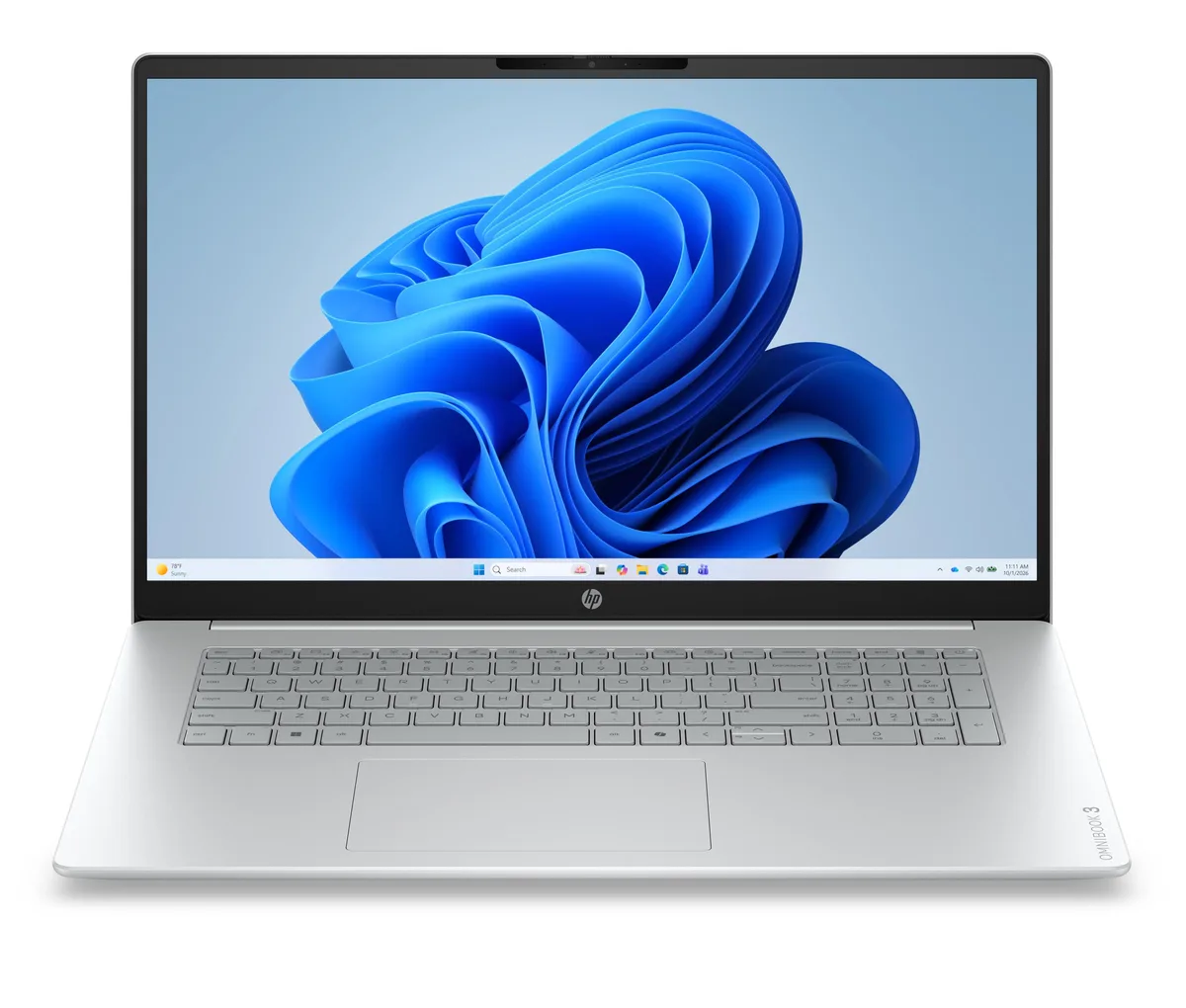 HP HP OmniBook 3 laptop 17.3" FHD touch AMD Ryzen 5 4000 8GB DDR5 2TB NVMe — product photo