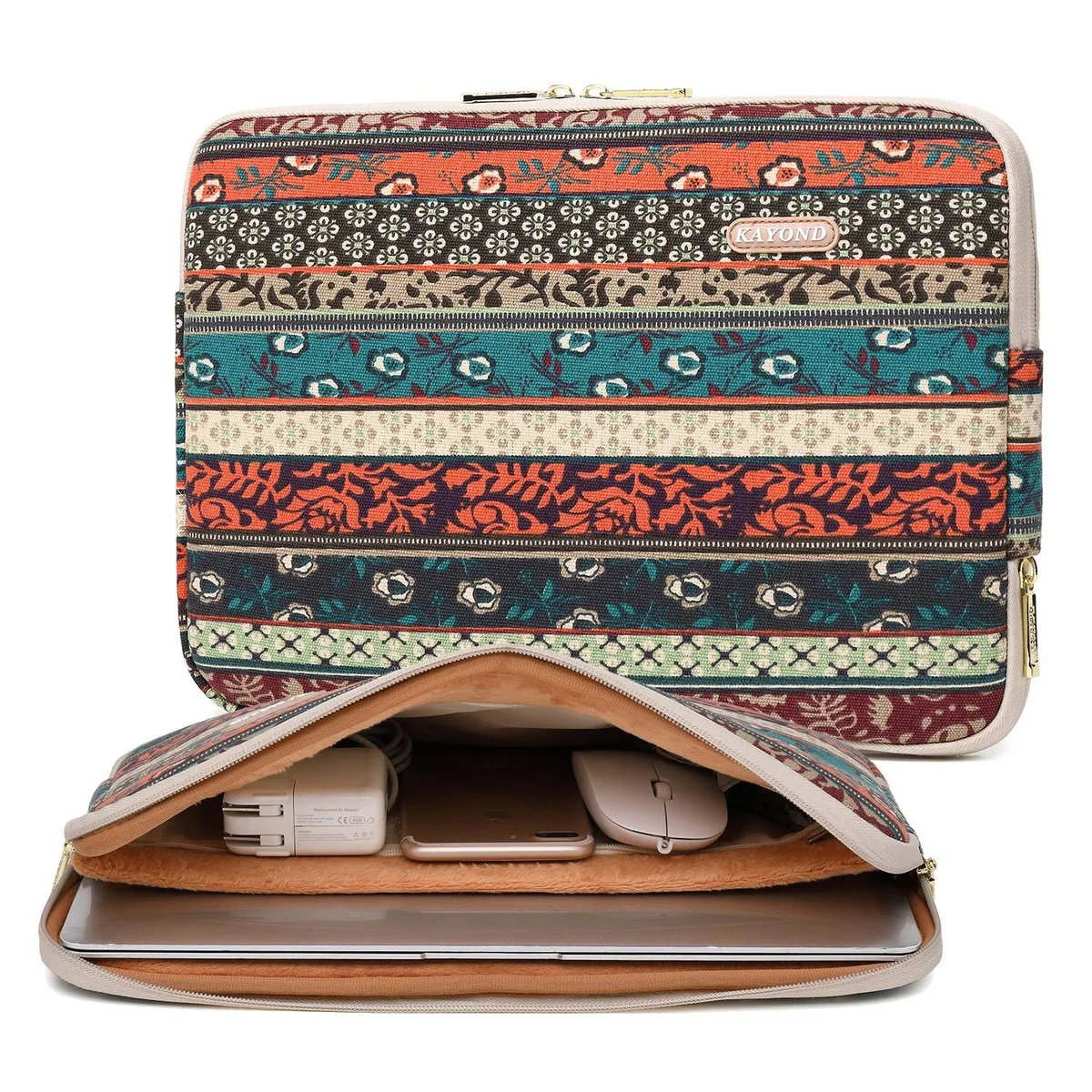 kayond KY-BAIMG 14.1" Laptop Sleeve Red Bohemia — product photo