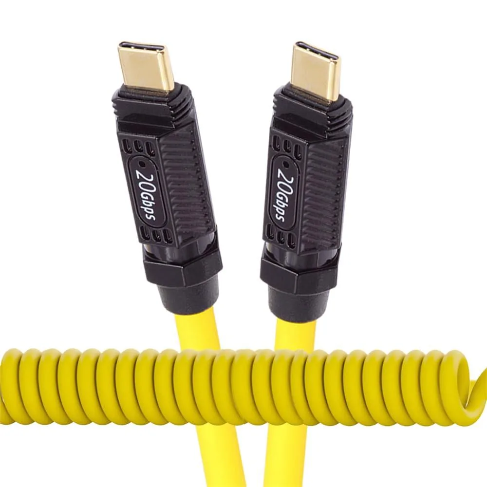 Fervit Fervit Stretch Coiled USB4 Cable 20Gbps 140W 8K 4.8mm — product photo
