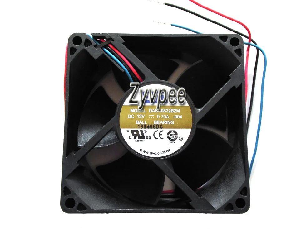 Zyvpee Zyvpee DASA0832B2M 80mm 12V 0.7A 3-wire case fan — product photo