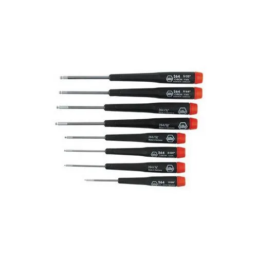 Wiha Tools Wiha Tools 26490 8-piece precision screwdriver set, ball hex SAE — product photo
