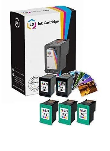 LD Products LD Products HP 92/93 Remanufactured Ink Cartridge 5-Pack (3 Black, 2 Color) — product photo