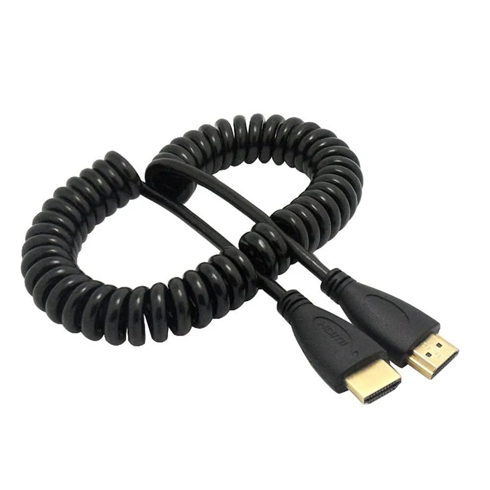 BUCIER BUCIER HD-111-XY HDMI Male to Male Spring Cable 4ft 1.2m 1080p 60Hz — product photo