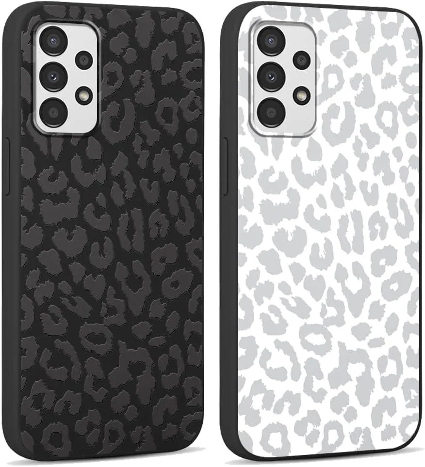 TAURKENAM TAURKENAM Samsung Galaxy A13 4G 6.6" Case 2 Pack Cheetah Print Black &amp; White — product photo