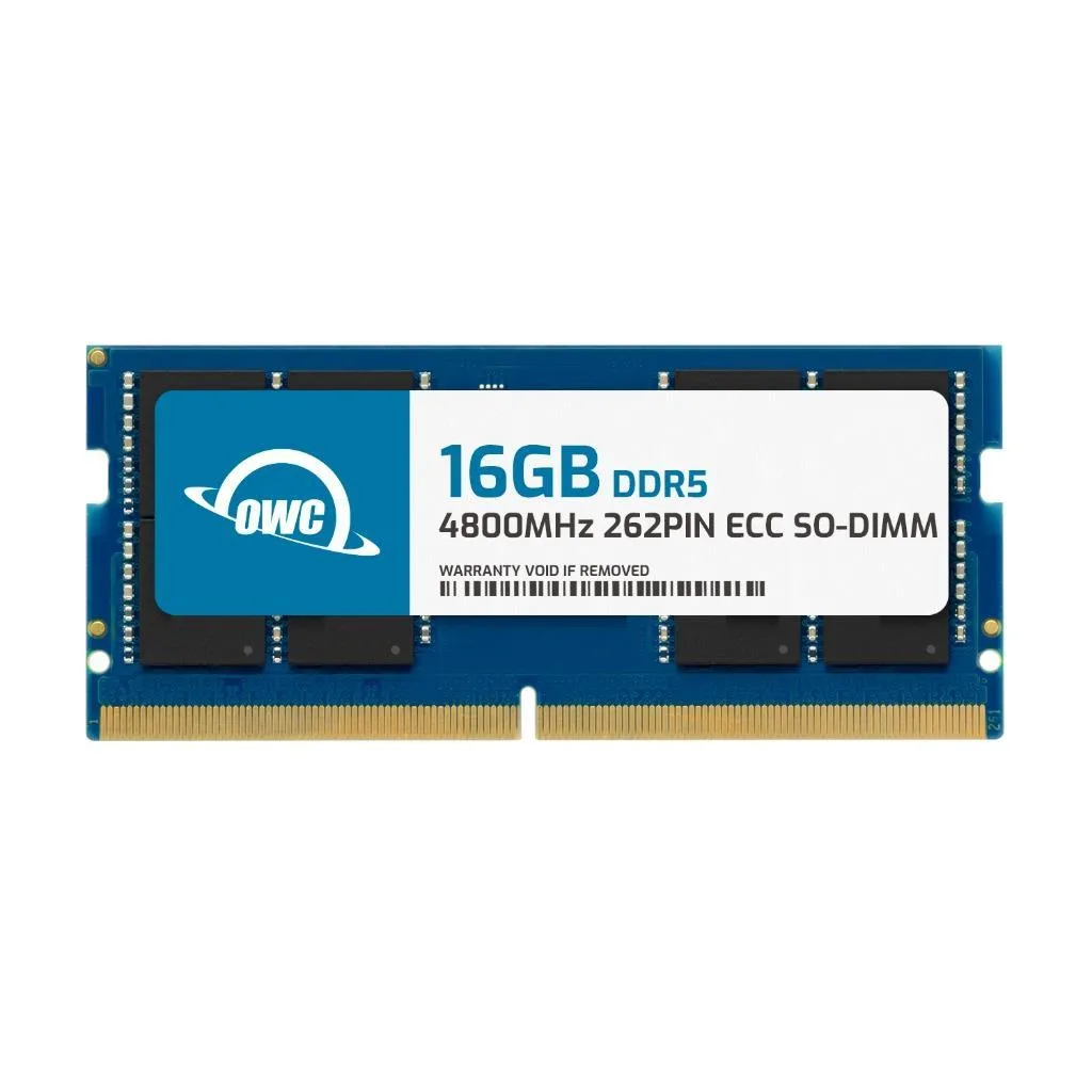 OWC OWC 16GB DDR5 4800 CL40 ECC Unbuffered SODIMM laptop RAM — product photo