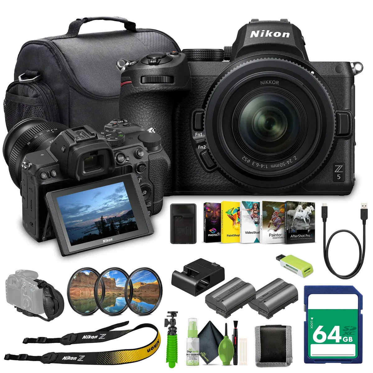 Nikon Inc Nikon Z5 Mirrorless Camera Kit with 24-50mm Lens (1642) Bundle — product photo