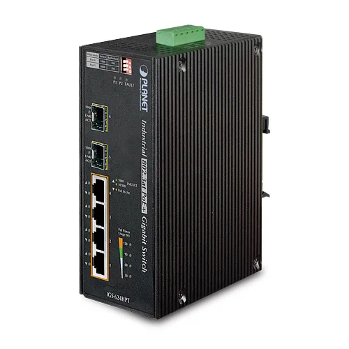 PLANET PLANET IGS-624HPT 4-port PoE+ network switch — product photo