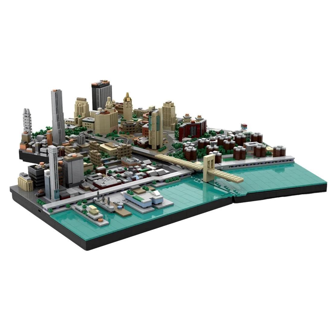 ZITIANYOUBUILD ZITIANYOUBUILD MOC-223953 Brooklyn Bridge 1/2000 5022PCS Building Set — product photo