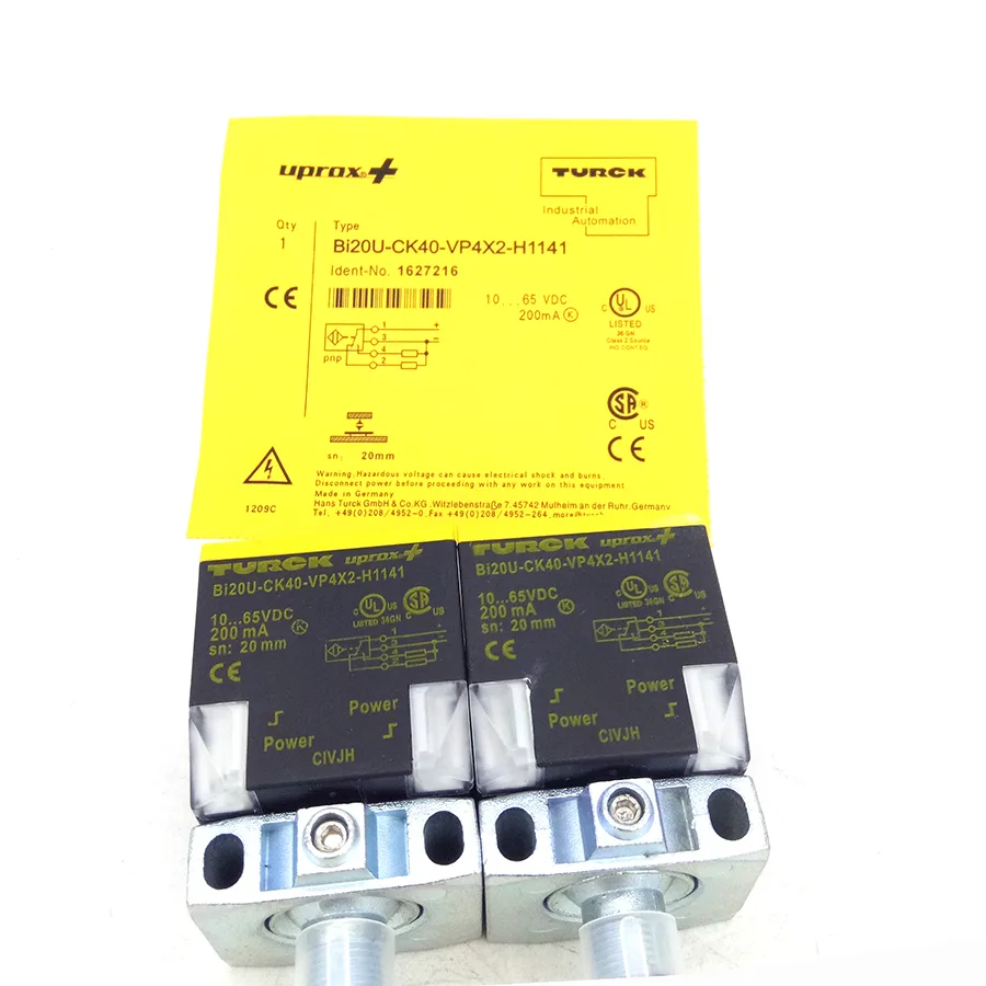 Turck Turck BI20-CK40-VP4X2-H1141 Inductive sensor PNP 20 mm 10-65 VDC M12 — product photo